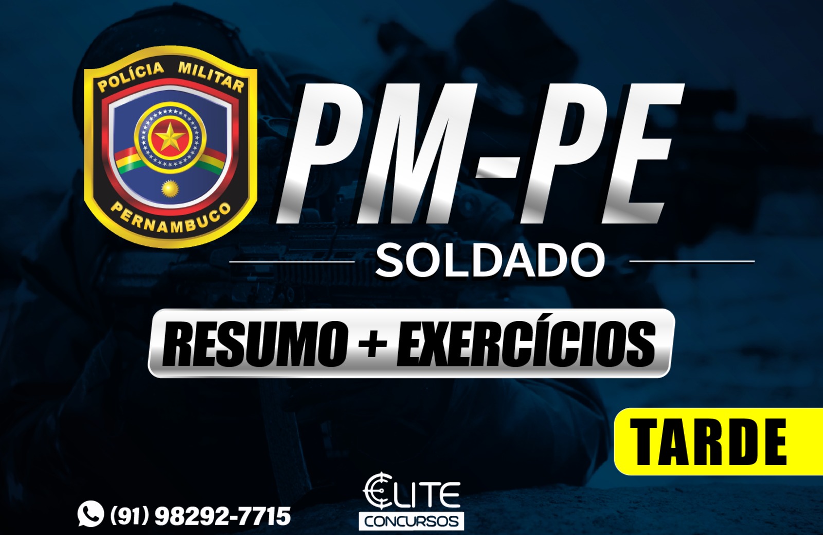 RESUMOS + EXERCCIOS PM/PE - Tarde - 18/12
