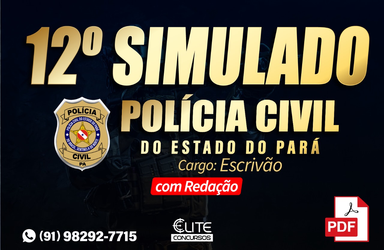 12� SIMULADO PCPA - ESCRIV�O - 24/03