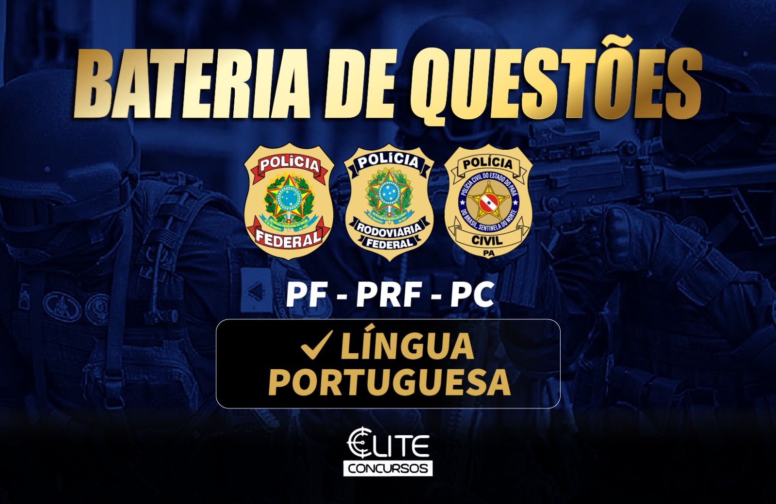 BATERIA DE QUESTES PC-PF-PRF - PORTUGUS 