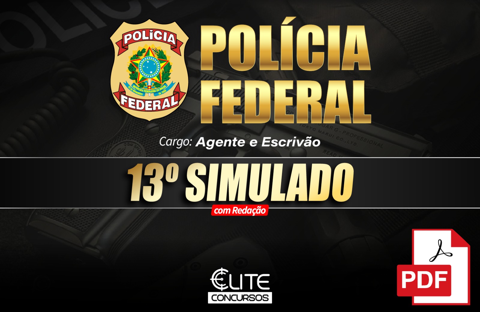 13 SIMULADO PF -  EM PDF - 18/05
