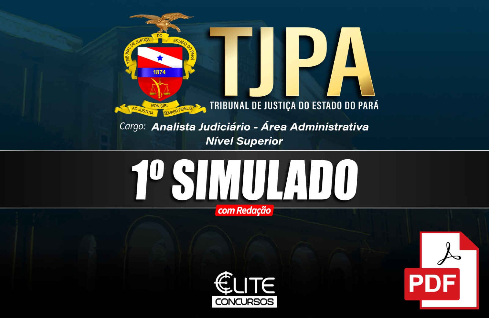 1 SIMULADO TJPA - ANALISTA JUDICIRIO - REA ADMINISTRATIVA - 17/08