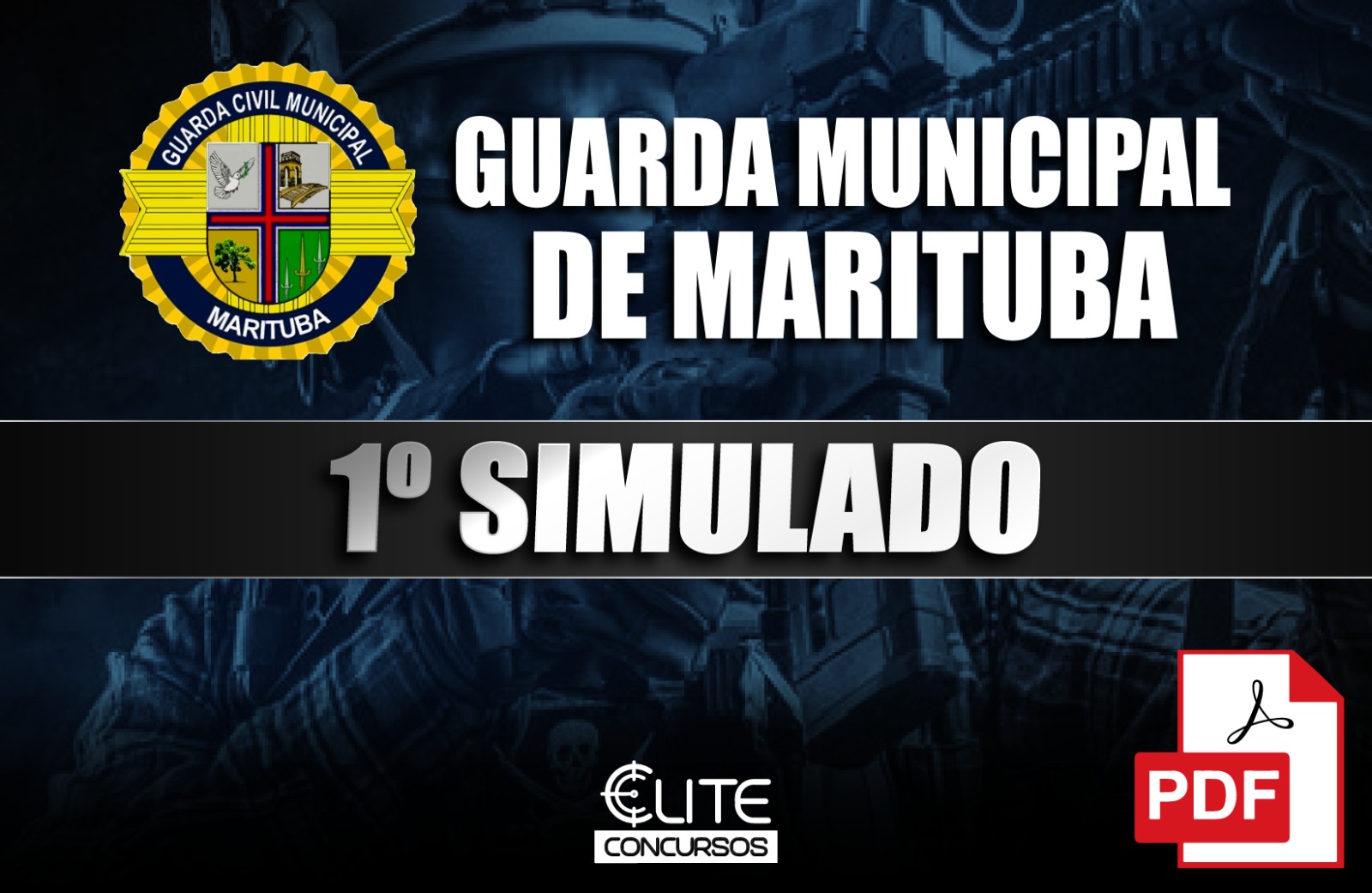 1� SIMULADO GUARDA MUNICIPAL DE MARITUBA - 18/01 - Em PDF