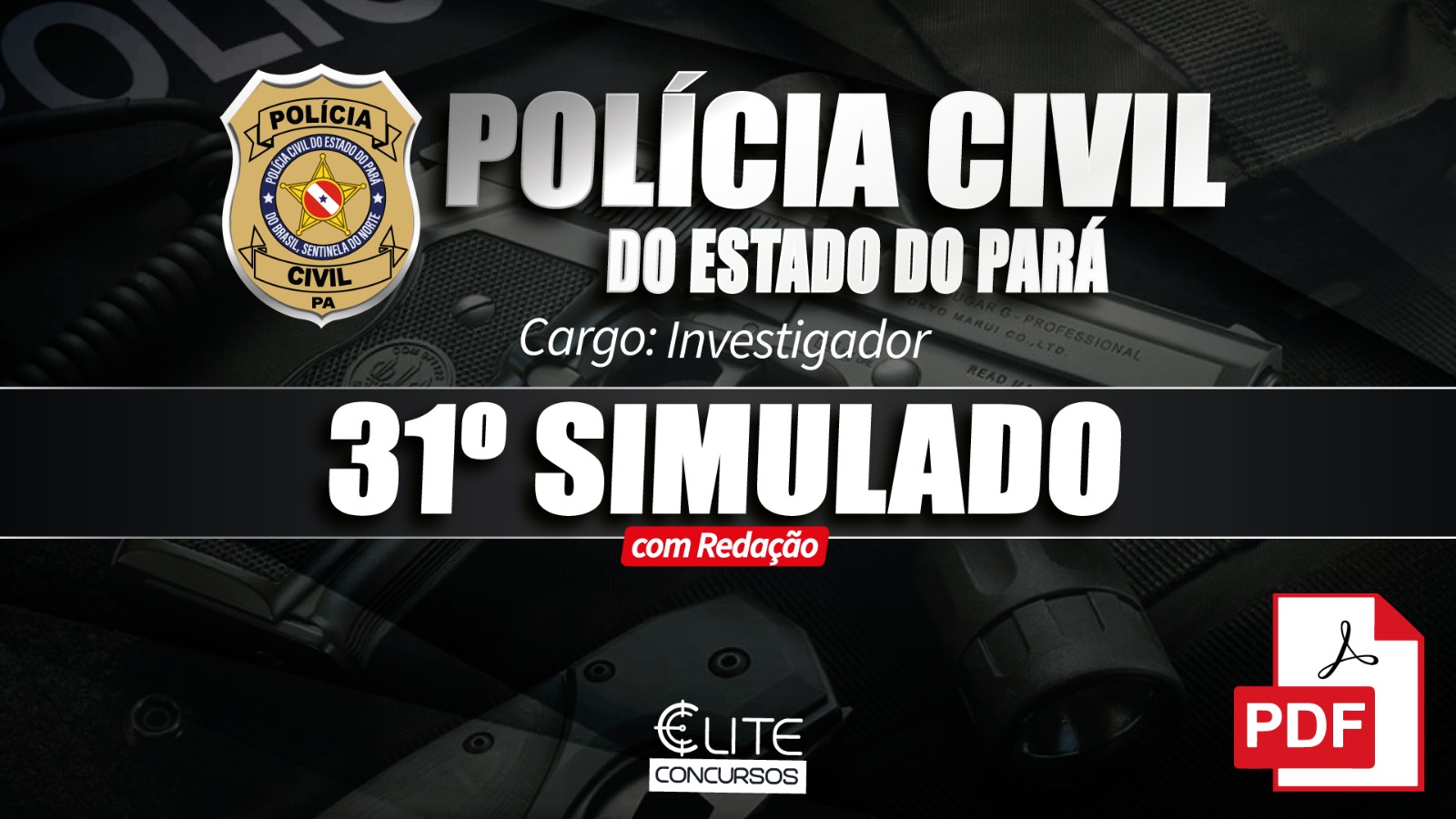 31� SIMULADO PC/PA - INVESTIGADOR- 22/03 - Em PDF
