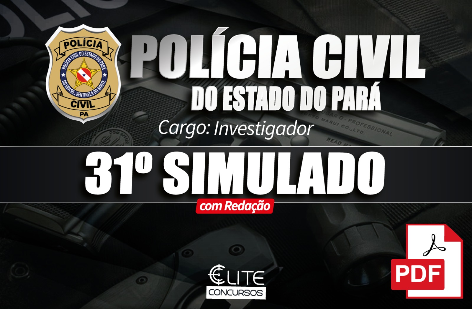 31� SIMULADO PC/PA - INVESTIGADOR- 22/03 - Em PDF