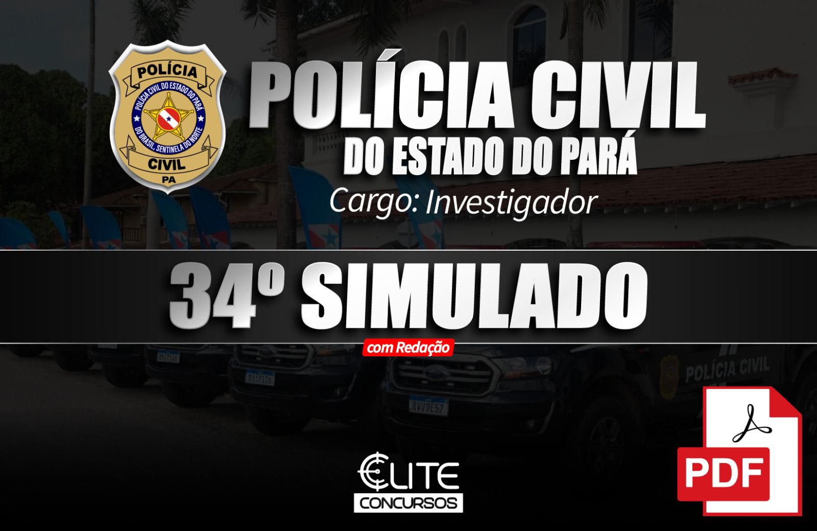 34� SIMULADO PCPA - INVESTIGADOR- 14/06 - Em PDF